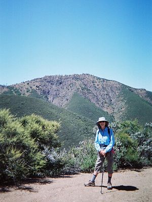 Joy, with Eagle Peak in the distance