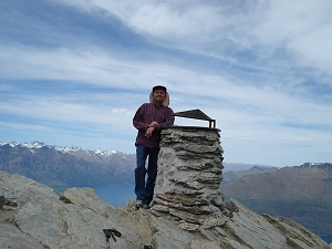 Dinesh atop Ben Lomond