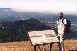 A bald man on his namesake mountain